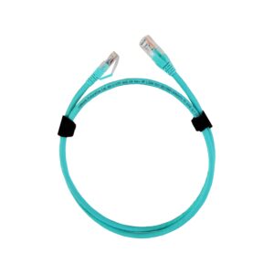 CAT6A RJ45 LSZH 24AWG Aqua 1m