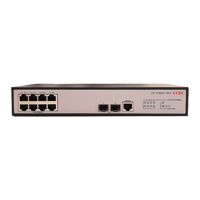 H3C Layer 2 Switch 8 x 1GE Ethernet Ports & 2 x 1GE SFP Ports