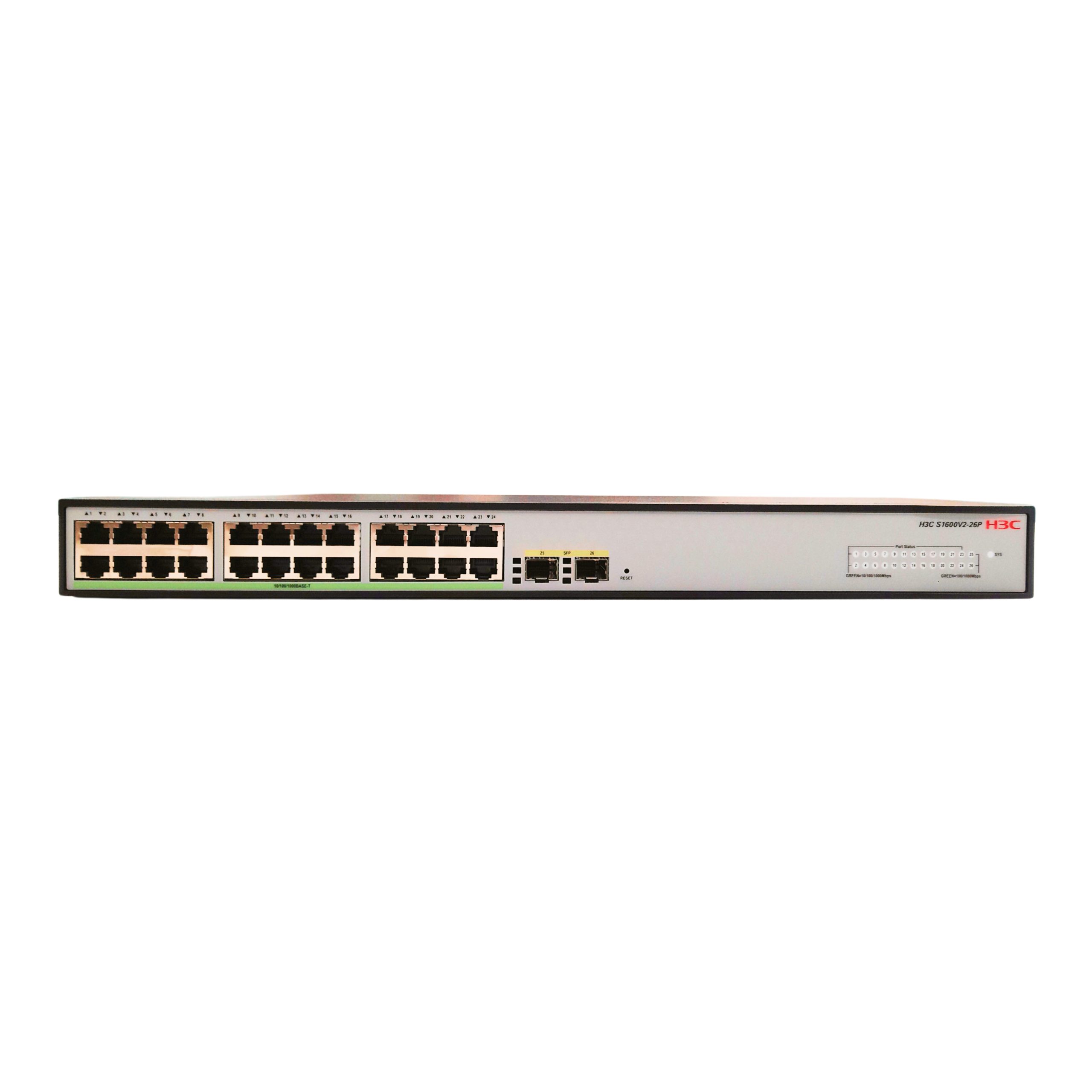 H3C Layer 2 Switch 24 x 1GE Ethernet Ports & 2 x 1GE SFP Ports - Image 5