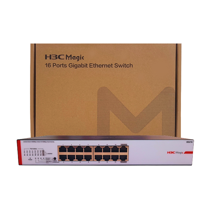 H3C Magic Unmanaged Gigabit Switch 16 x 1GE Ethernet Ports - Image 3