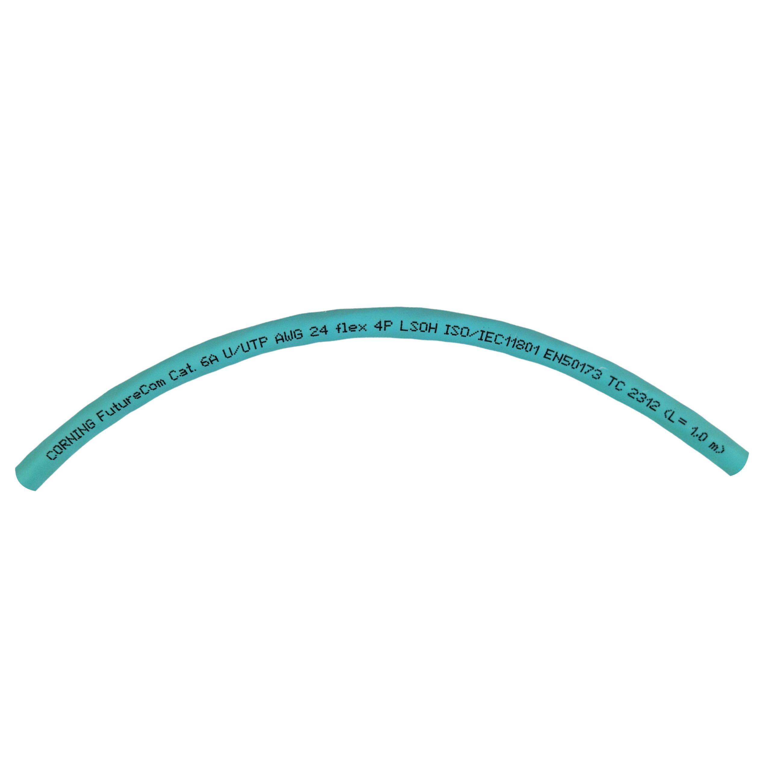 CAT6A RJ45 LSZH 24AWG Aqua 1m - Image 3