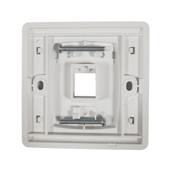 06 - Copper Faceplate 1 Port White - Image 2