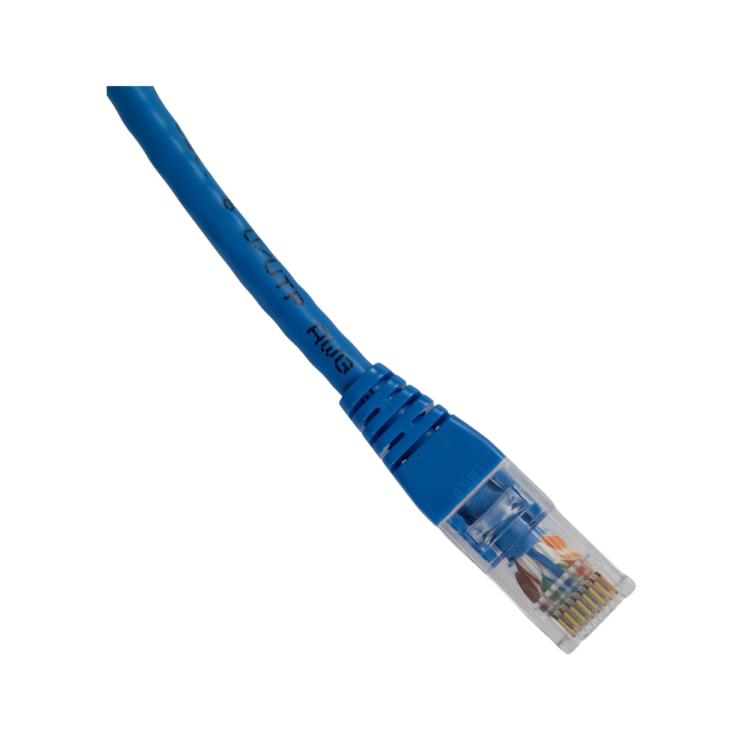 CAT6 RJ45 U/UTP PVC 24AWG Blue 1m - Image 3