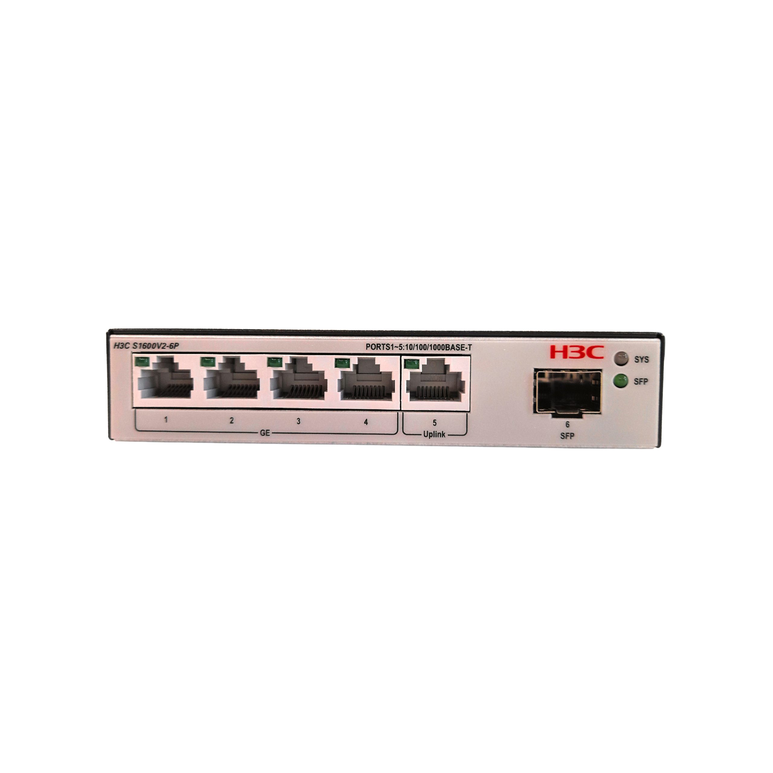 H3C Layer 2 Switch 5 x 1GE Ethernet Ports & 1 x 1GE SFP Port - Image 2