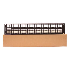 09 - Copper Patch Panel 2U 19” Black