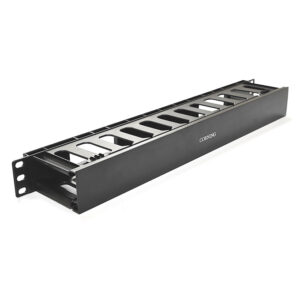 Cable Management Panel 1U 19" Black