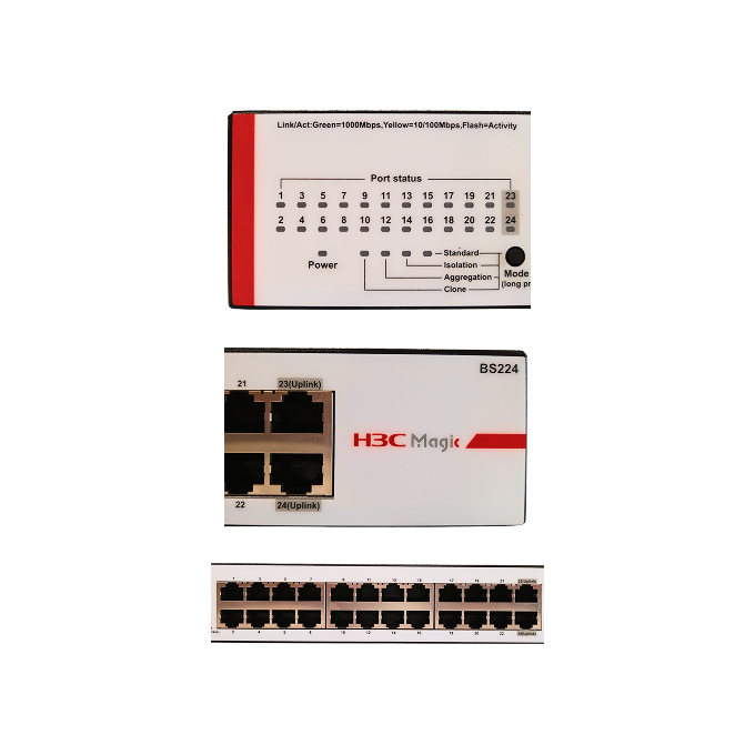 H3C Magic Unmanaged Gigabit Switch 24 x 1GE Ethernet Ports - Image 3