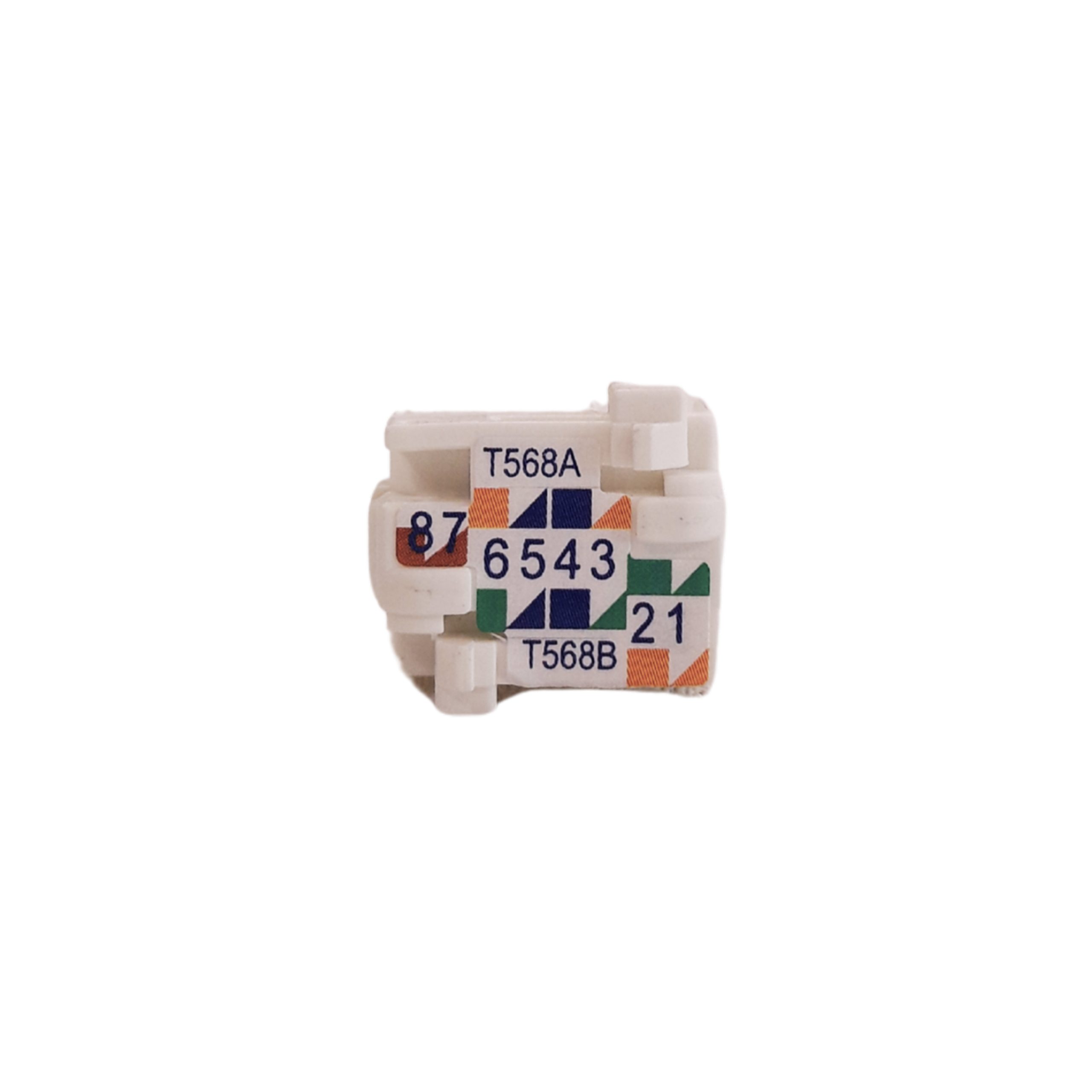 04 - CAT6 RJ45 Unshielded Jack White - Image 3