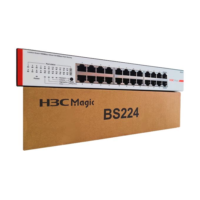 H3C Magic Unmanaged Gigabit Switch 24 x 1GE Ethernet Ports - Image 2