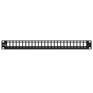 08 - Copper Patch Panel 1U 19” Black