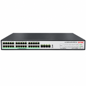 02 - H3C Layer 2 Switch 24 x 1GE PoE+ Ethernet Ports & 2 x 1GE SFP Ports (PoE Budget 370W)
