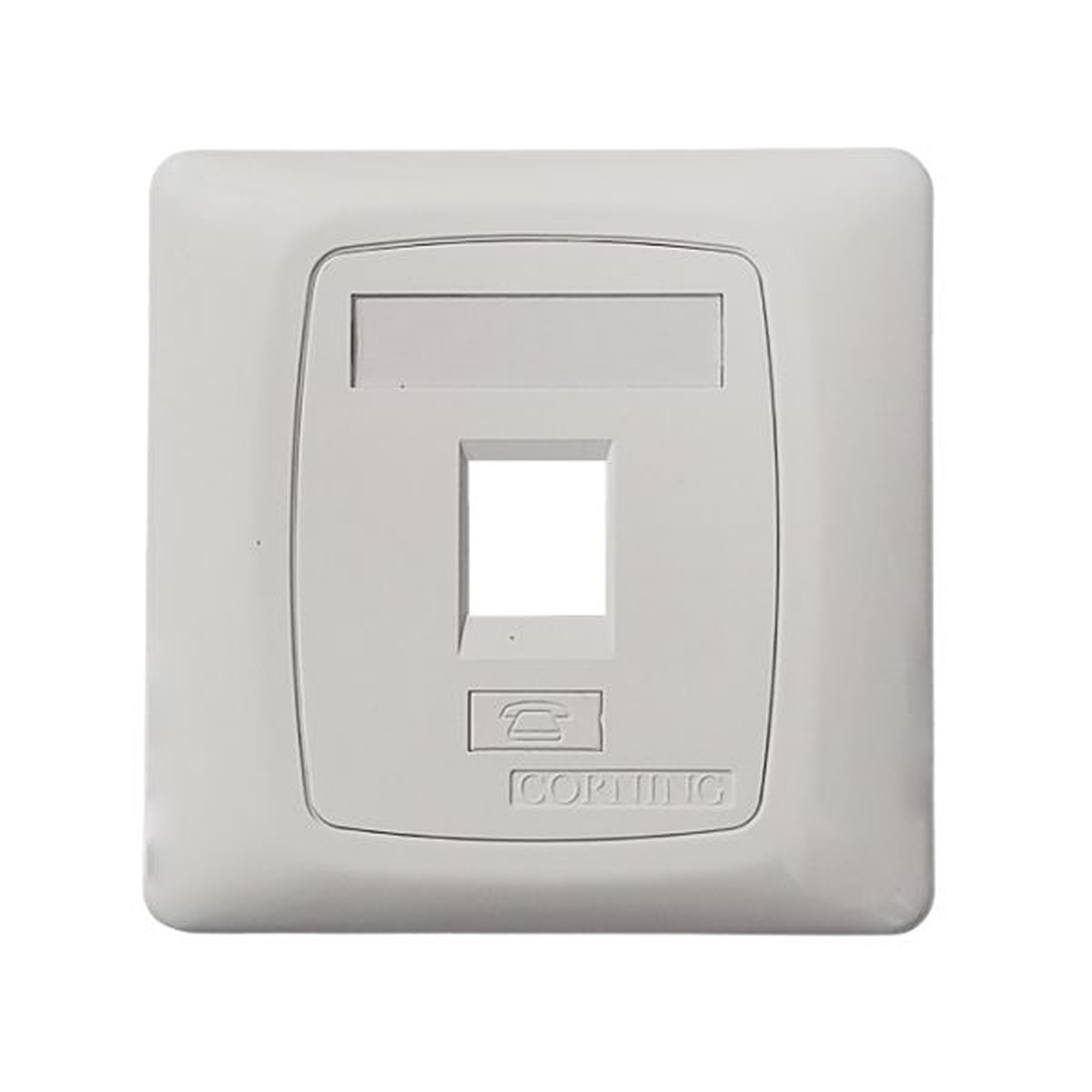 06 - Copper Faceplate 1 Port White